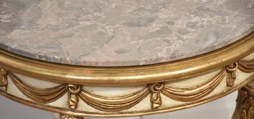 ITALIAN PAINTED AND PARCEL GILT OCCASIONAL TABLE - ADDITIONAL PHOTO 8