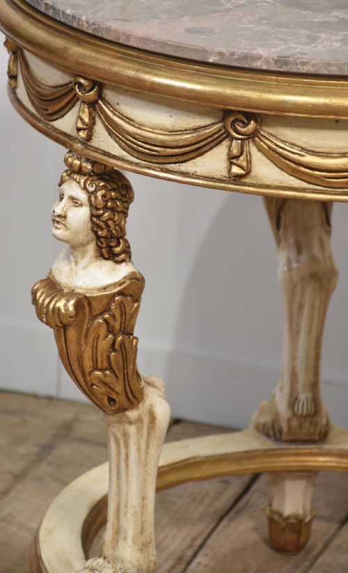 ITALIAN PAINTED AND PARCEL GILT OCCASIONAL TABLE - ADDITIONAL PHOTO 9