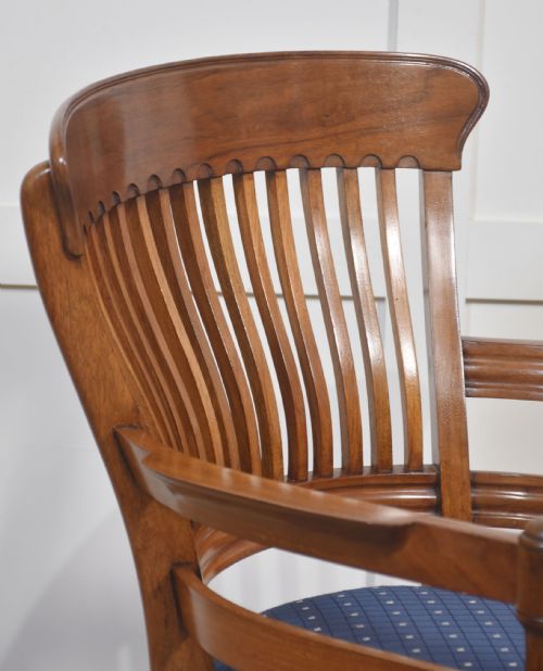 PAIR OF MAHOGANY ELBOW CHAIRS IN THE MANNER OF EW GODWIN - ADDITIONAL PHOTO 4