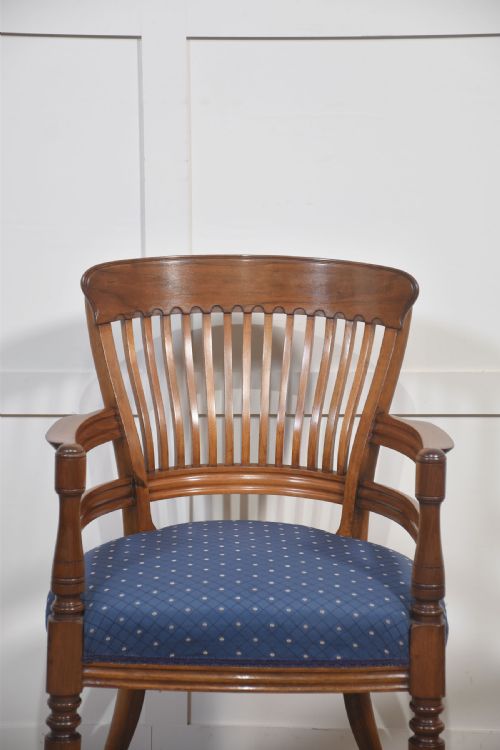 PAIR OF MAHOGANY ELBOW CHAIRS IN THE MANNER OF EW GODWIN - ADDITIONAL PHOTO 8