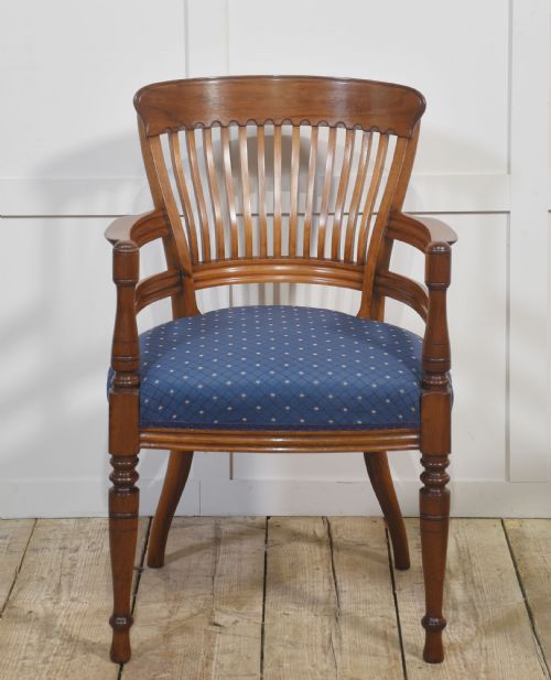 PAIR OF MAHOGANY ELBOW CHAIRS IN THE MANNER OF EW GODWIN - ADDITIONAL PHOTO 9