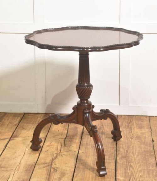 Carved Mahogany Occasional Table