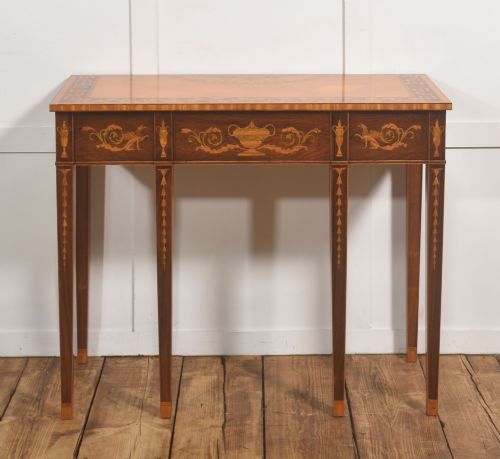 Sheraton Style Marquetry Side Table