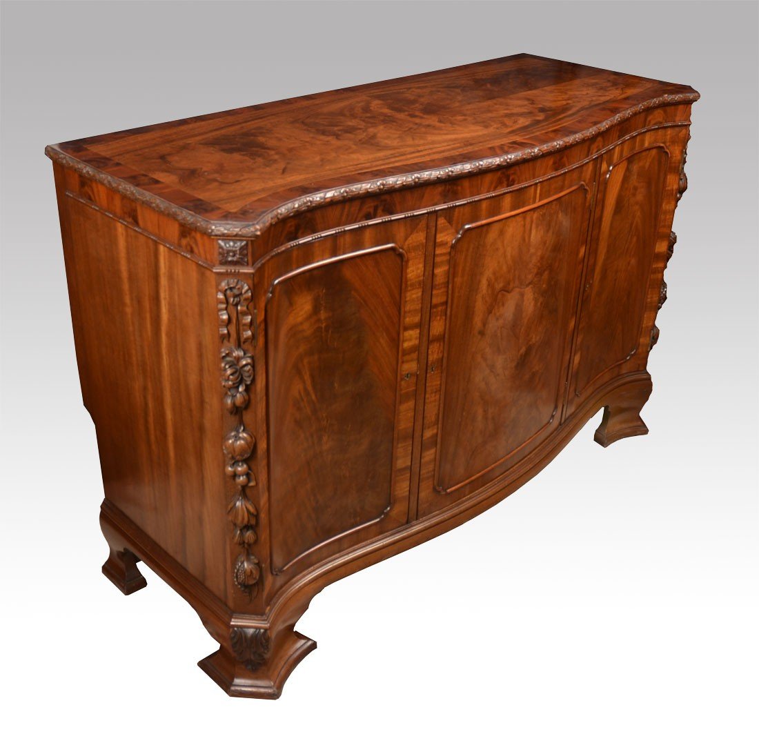 Carved mahogany sideboard 