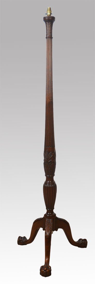 mahogany standard lamp 