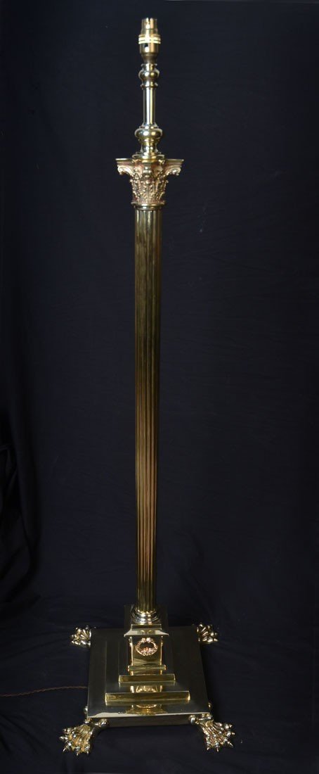 brass standard lamp