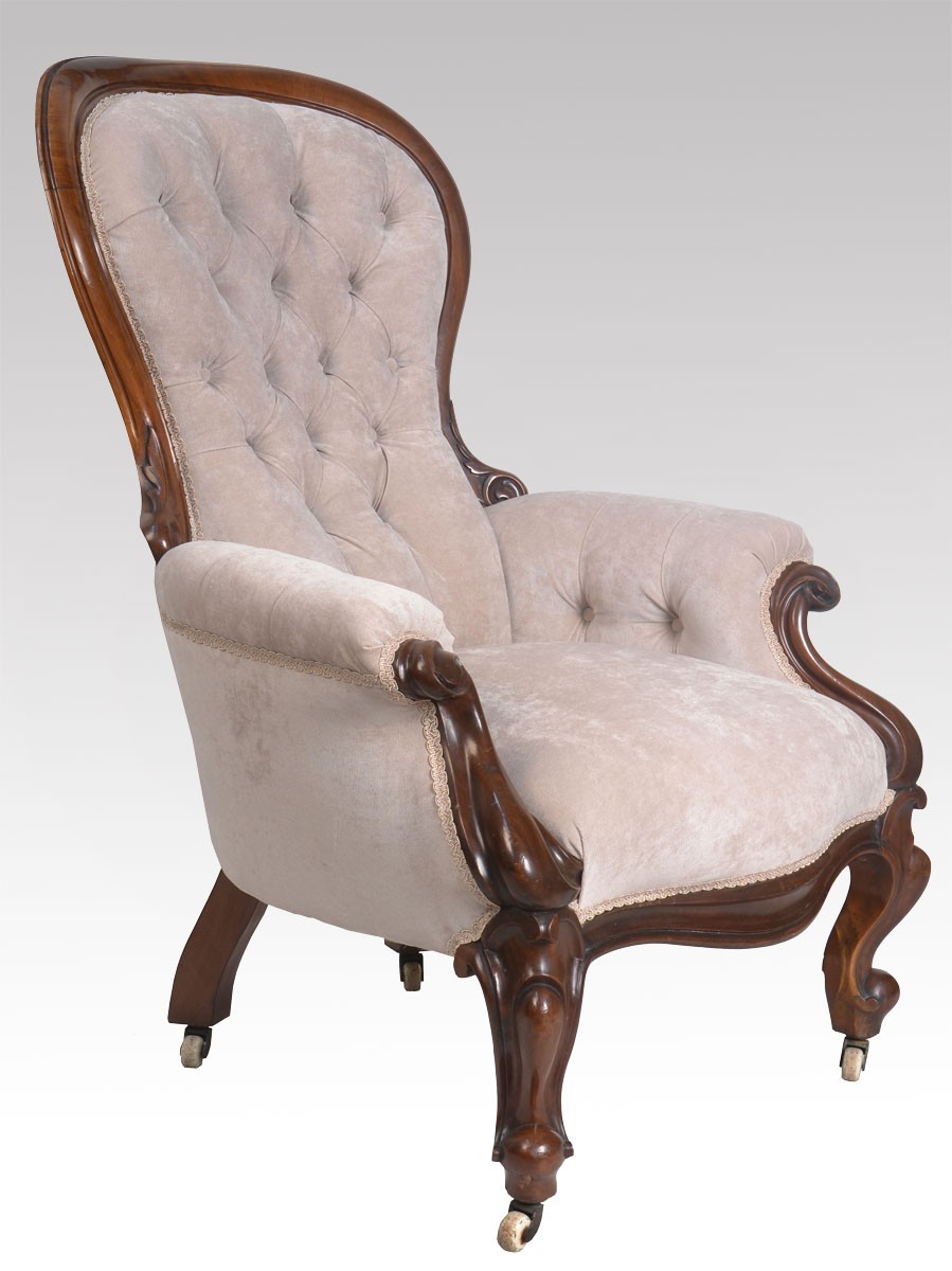Large Mahogany framed armchair