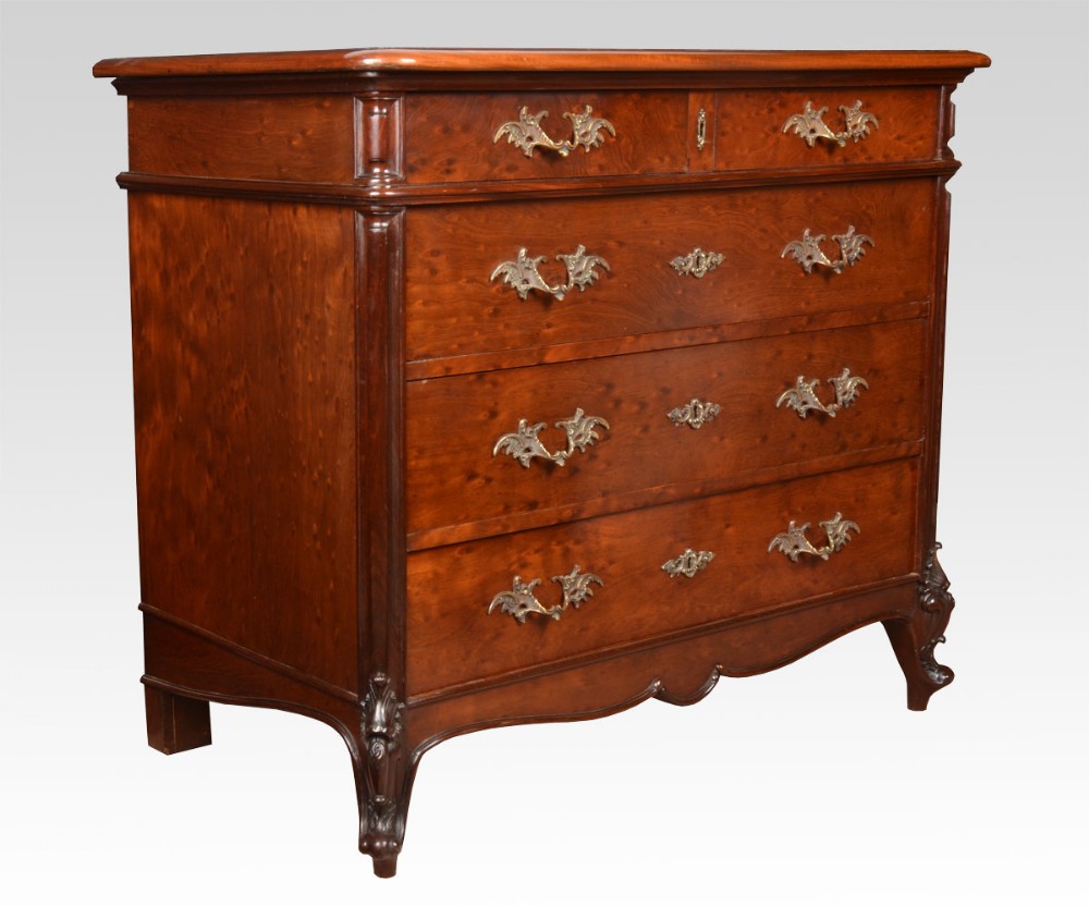 French mahogany chest of draws