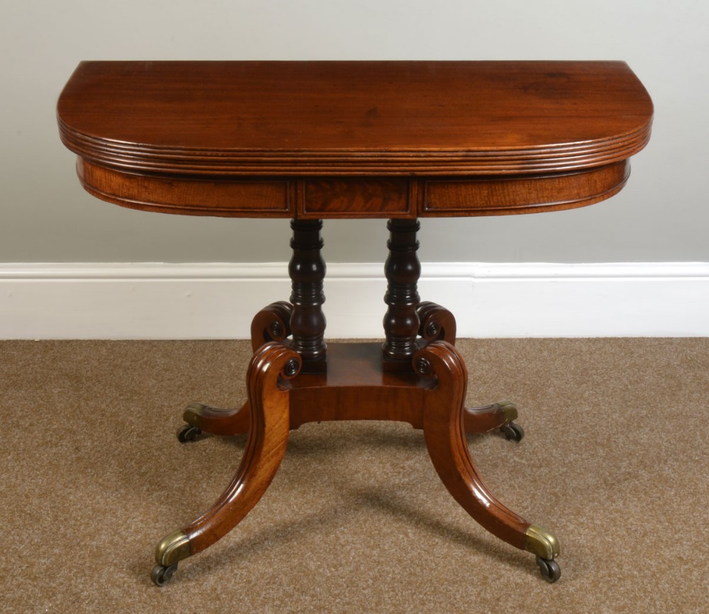 George III mahogany tea table