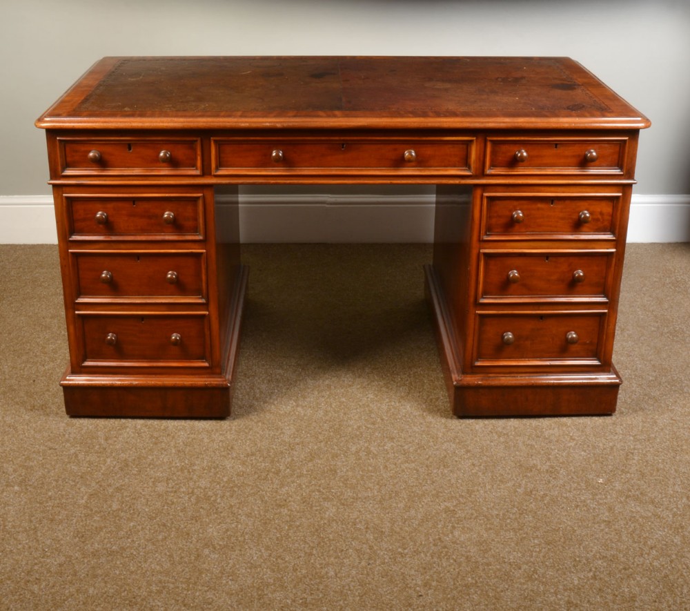 Mahogany partners desk 