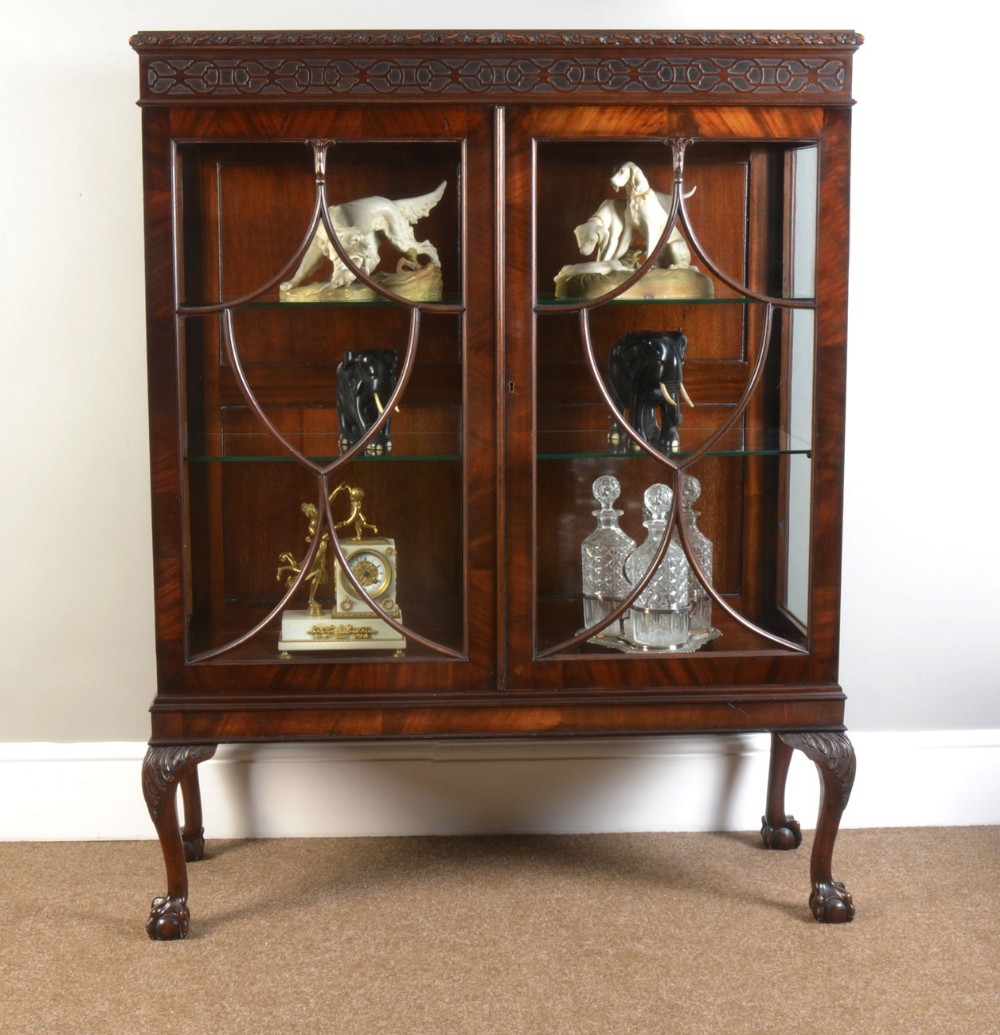 Mahogany display cabinet