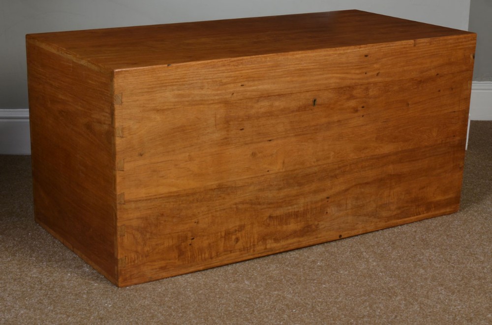 Large Victorian Camphor Wood Trunk Coffee Table