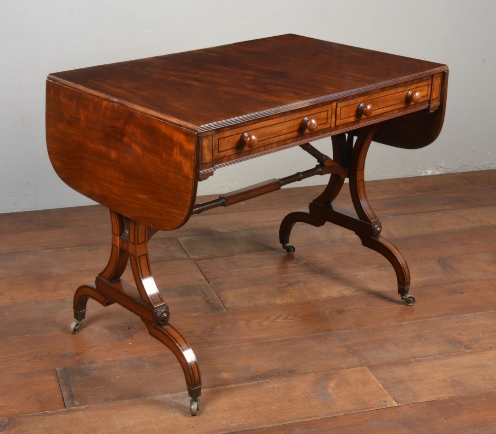 Regency mahogany sofa table 