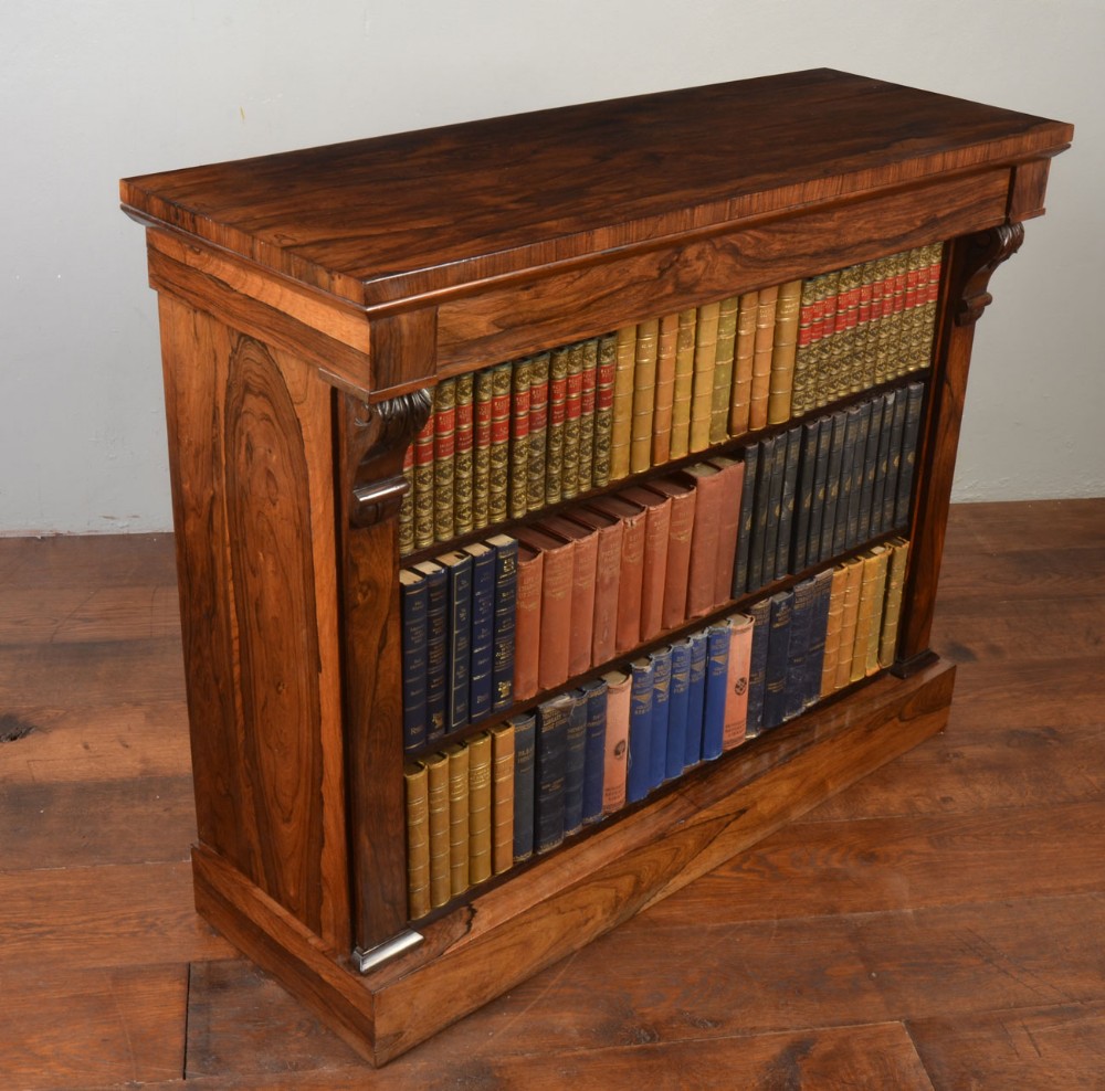 Regency Rosewood open bookcases