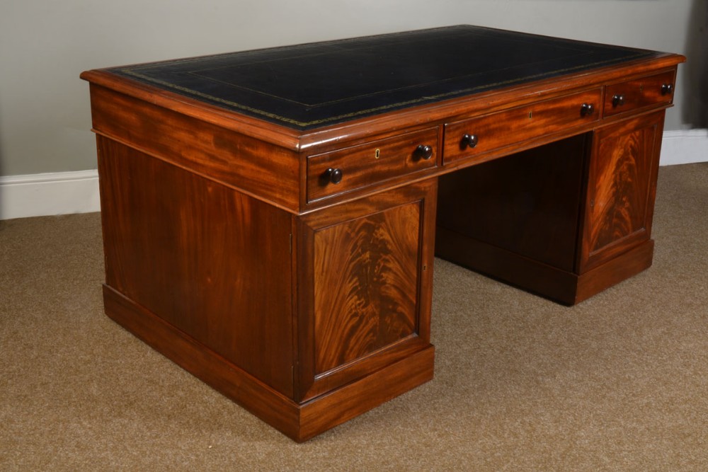 Victorian mahogany partners desk