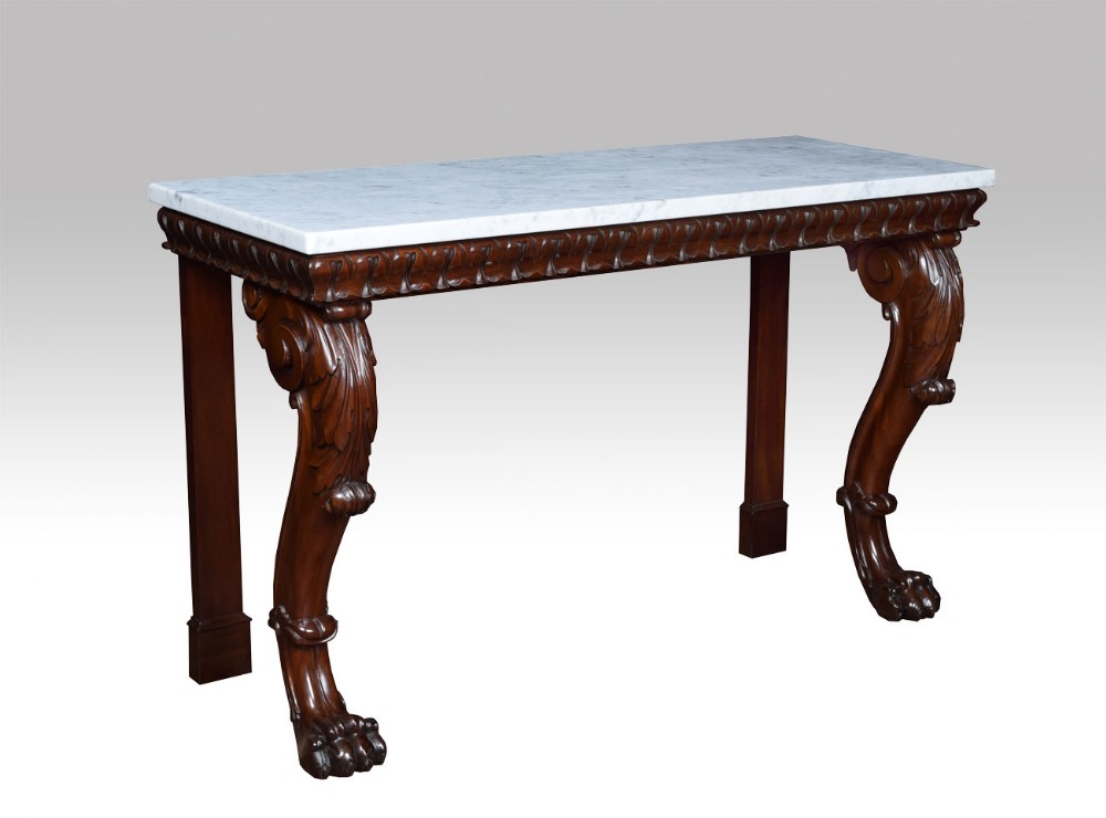 Regency mahogany console table 