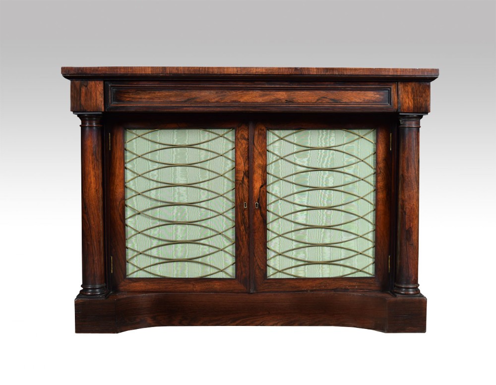 Regency rosewood two door chiffonier