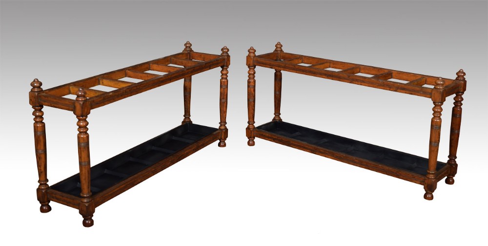  Large pair of country house stick stands