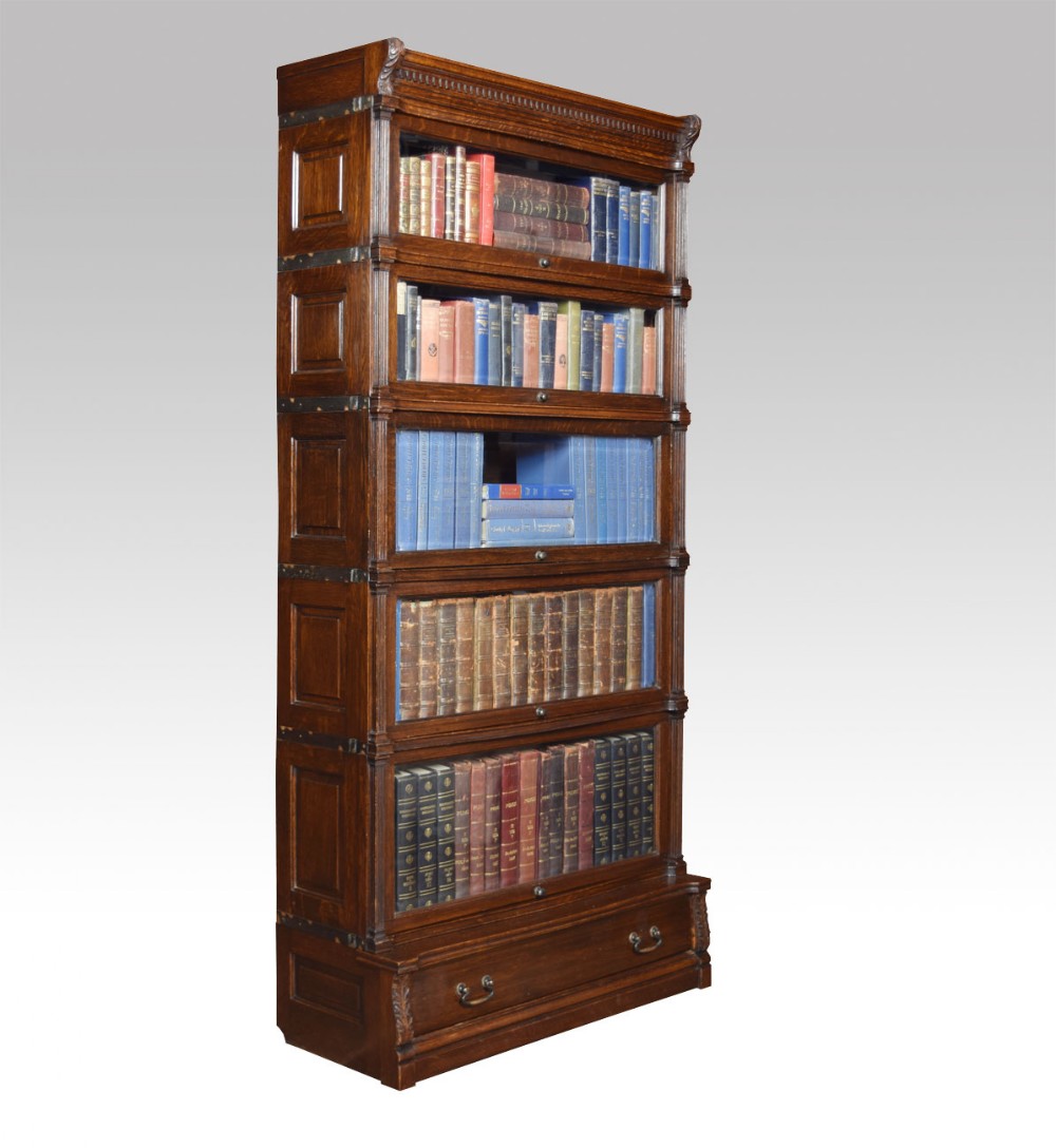 Oak Globe Wernicke sectional bookcase