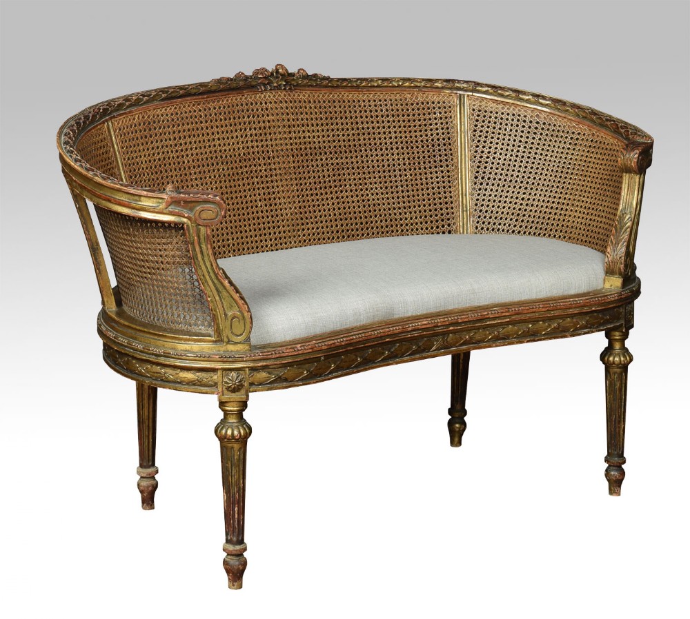 French Louis XVI style canape settee 