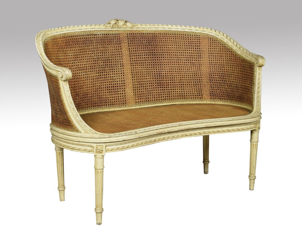 French Louis XVI style canape settee 