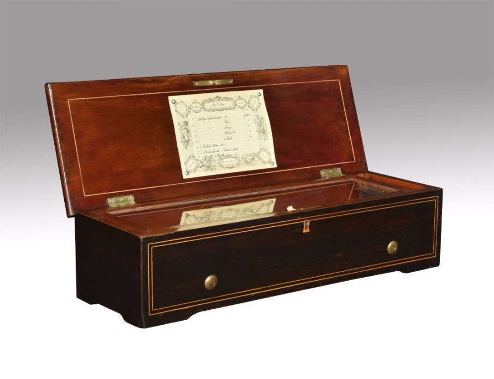 Cylinder musical box by Lecoultre Freres