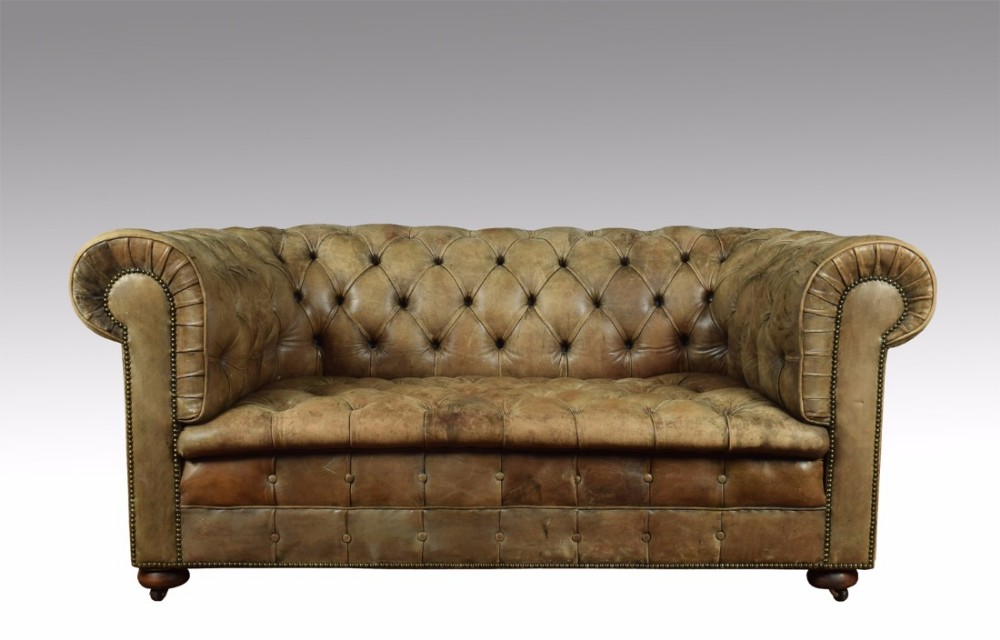 Leather chesterfield