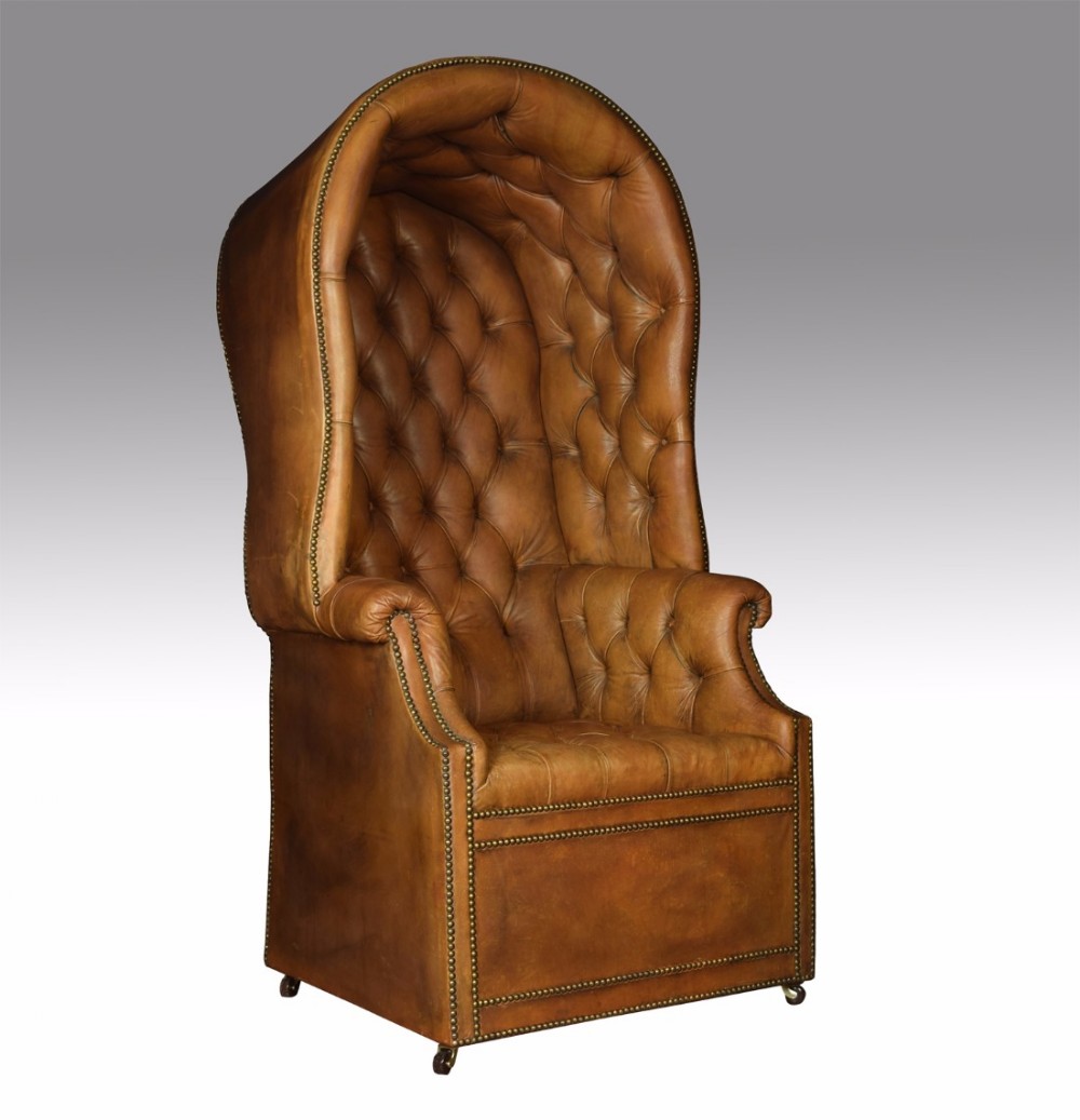 Regency style hall porters chair