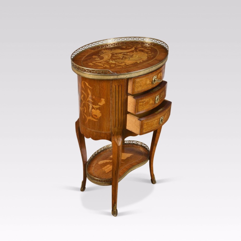 Rosewood and mahogany gueridon 