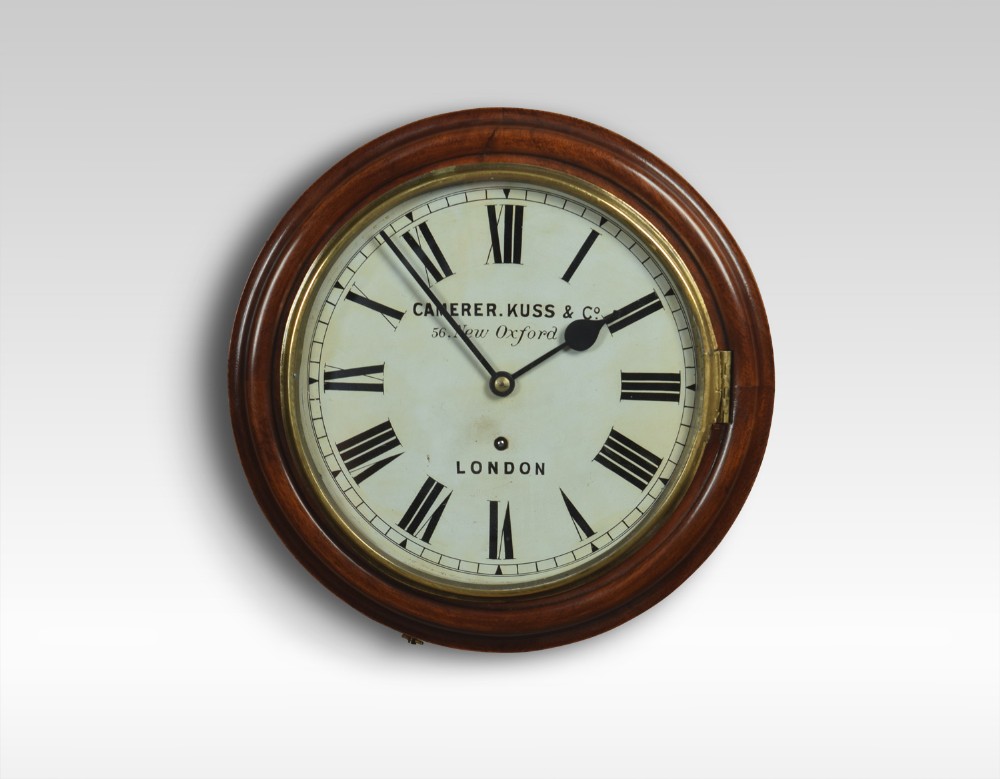 Mahogany Wall Clock by Camerer Kuss & Co