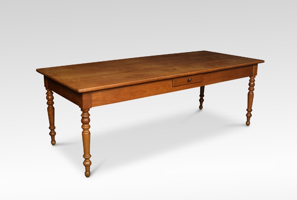 French fruitwood farmhouse kitchen dining table