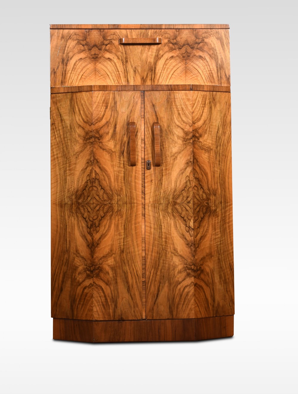 Art Deco walnut cocktail cabinet