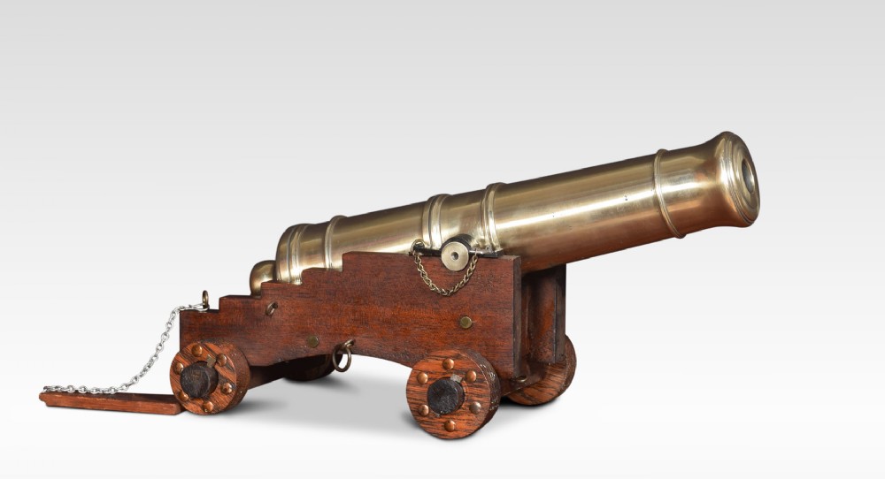 Very large brass signal cannon