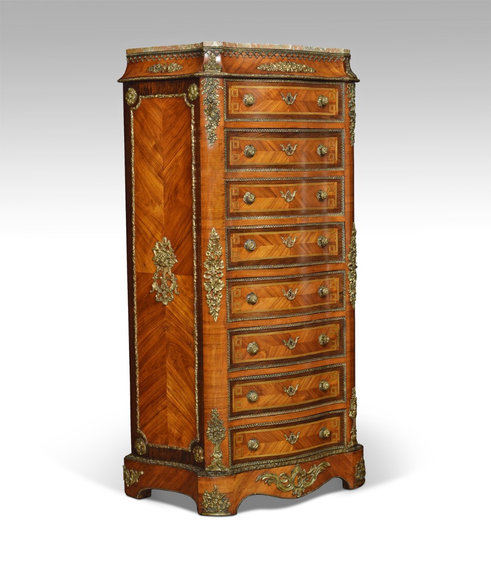 French Kingwood and rosewood secretaire a’ abbattant