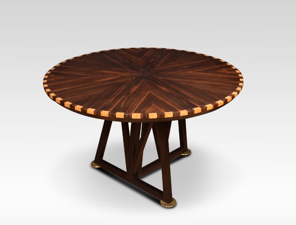 Coromandel inlaid breakfast table