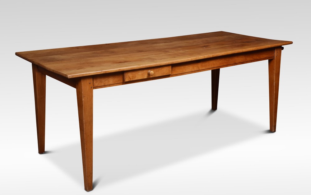19th century cherrywood farmhouse kitchen dining table