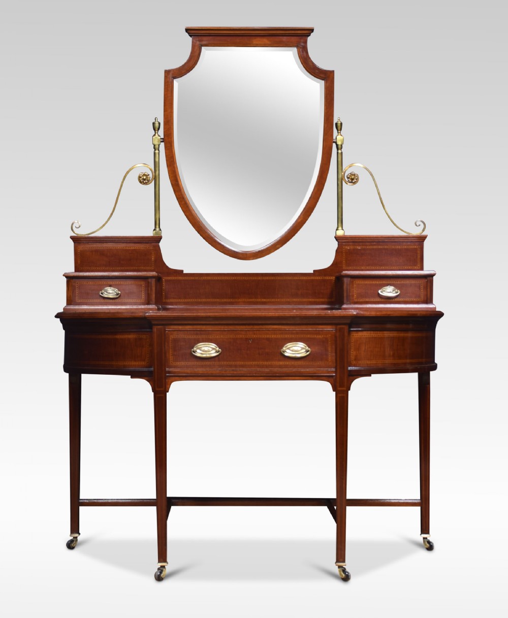 Sheraton revival mahogany dressing table