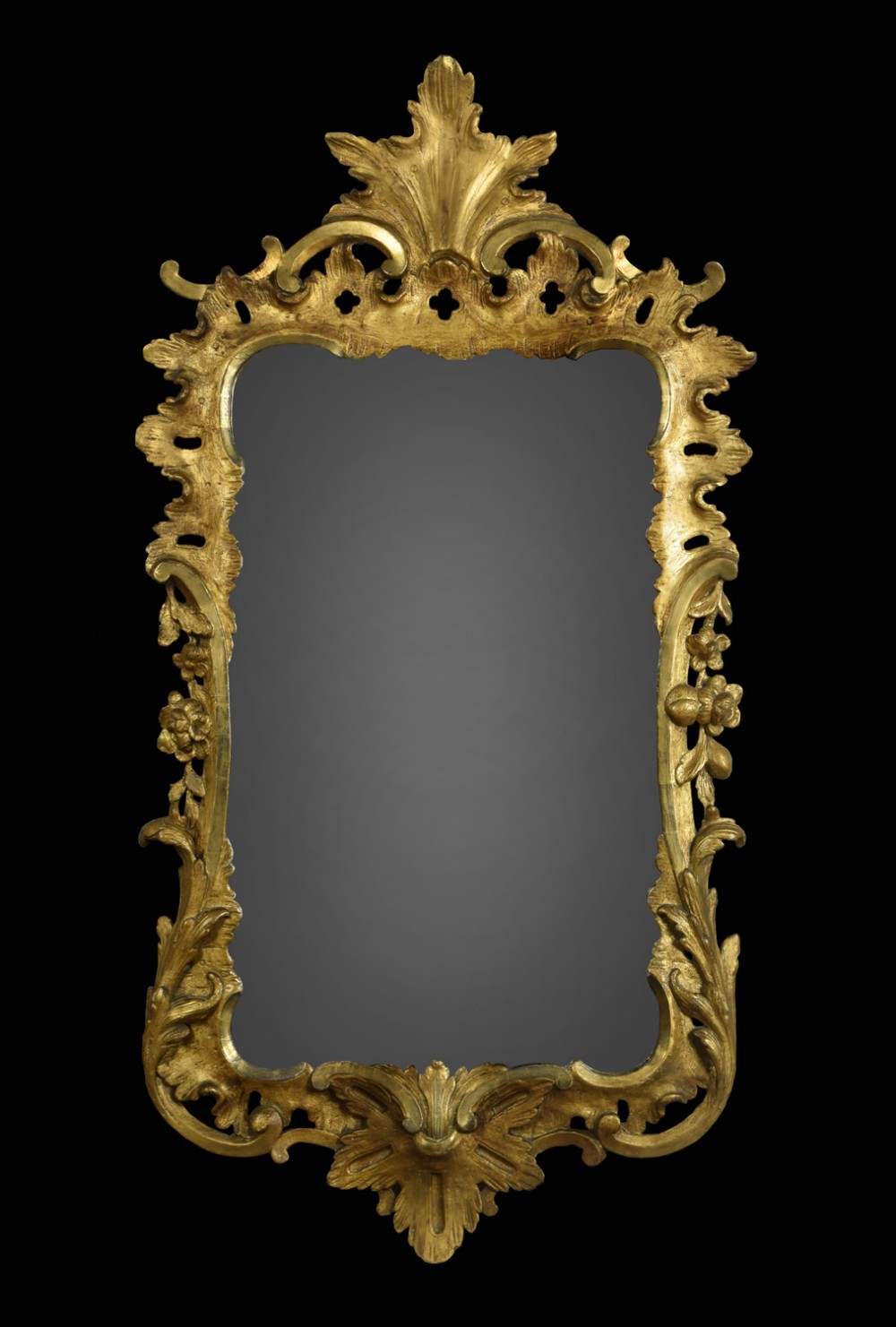 George II giltwood wall mirror