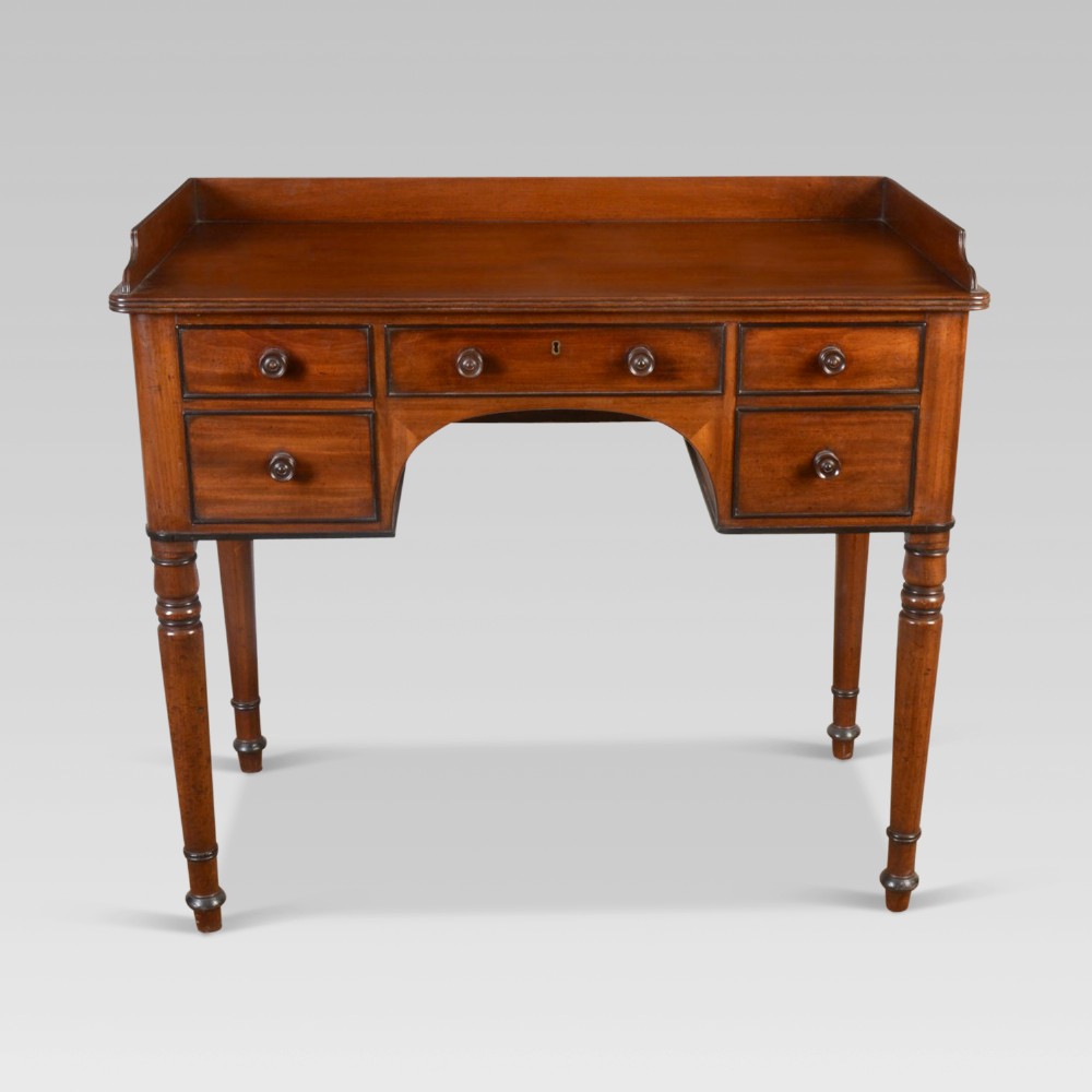 19th Century Mahogany and ebonised writing table