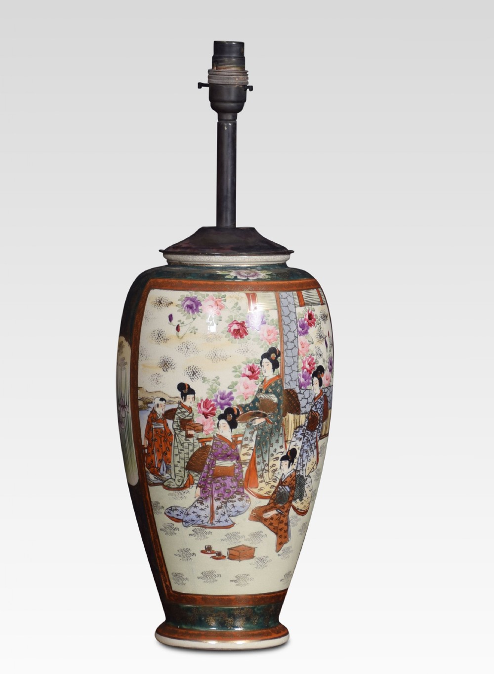 Japanise Porcelain Vase Lamp
