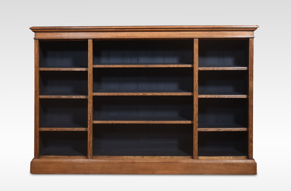 Oak open bookcase