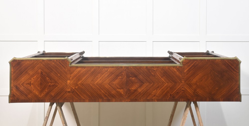 Kingwood ormolu mounted open bookcase View VI