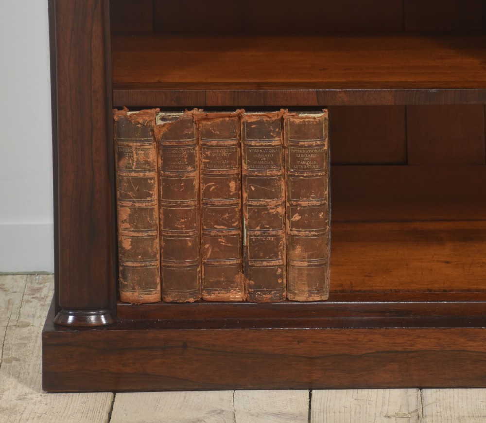 Regency rosewood open bookcase View VII