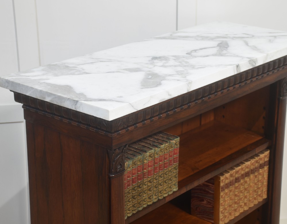 Regency rosewood open bookcase View X