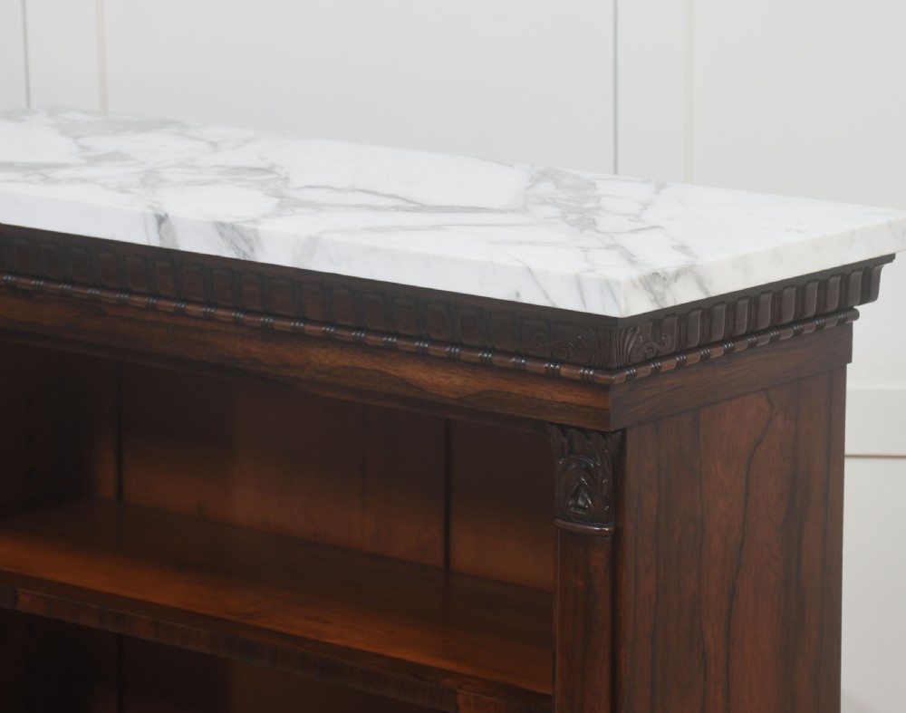Regency rosewood open bookcase View XIV