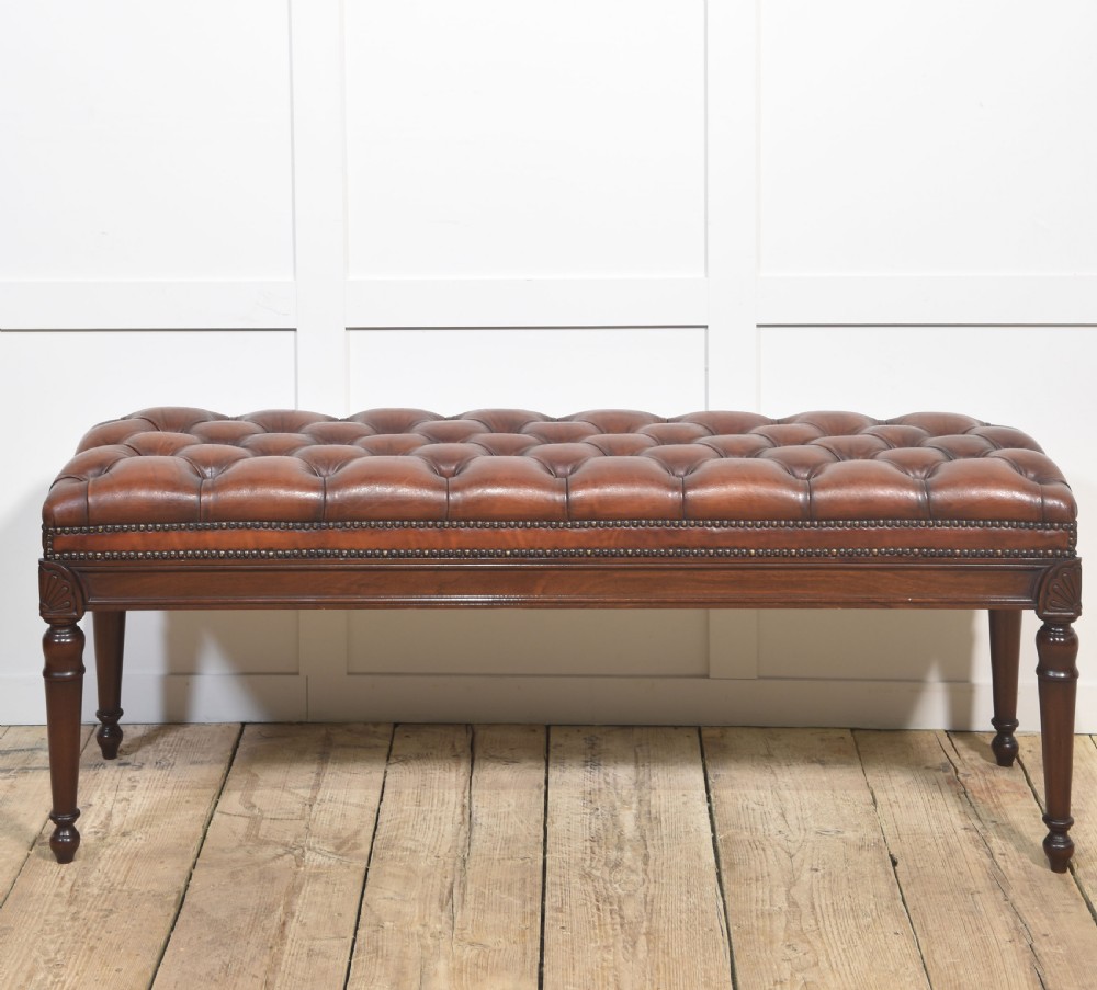 19th Century leather stool View IV