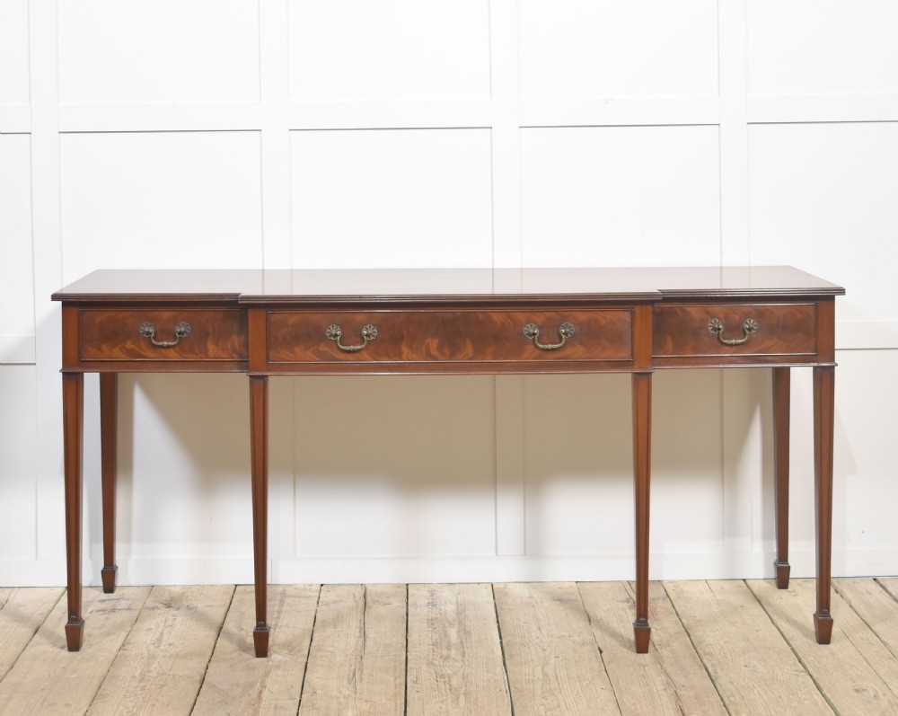 Large mahogany hall table