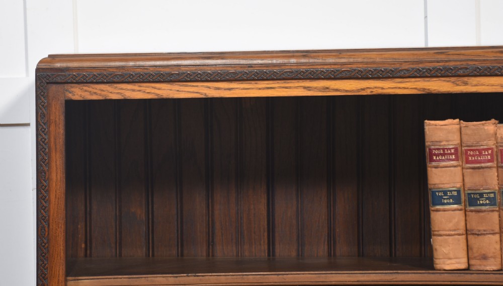 Oak open bookcase View II