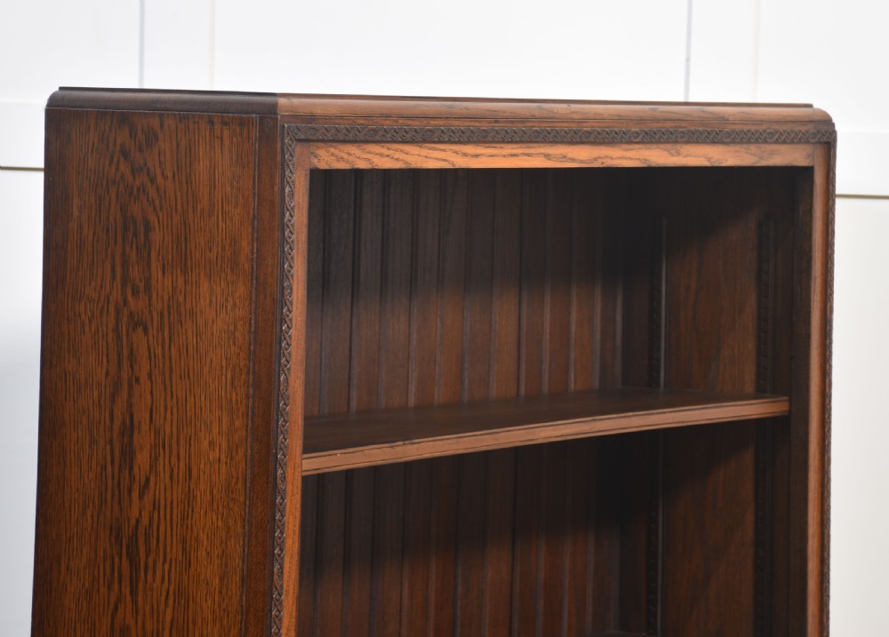 Oak open bookcase View XI