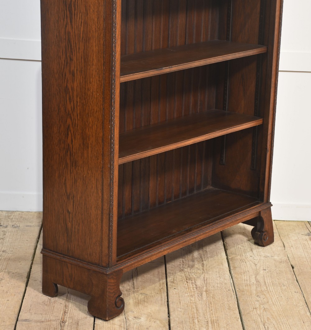 Oak open bookcase View XII
